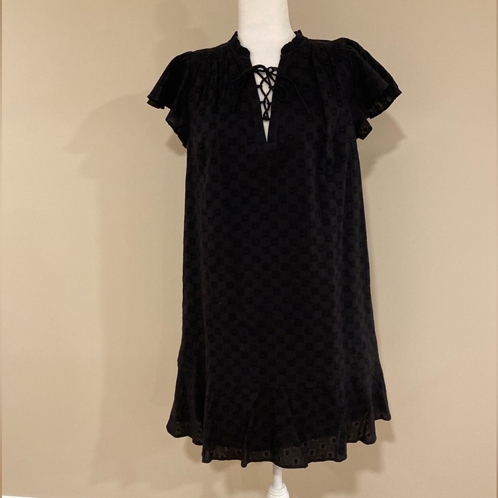 Loft ruffle sleeve dress